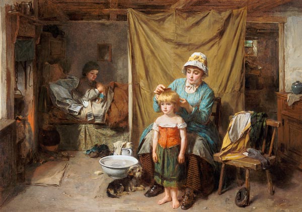 Die Morgentoilette von Thomas Faed