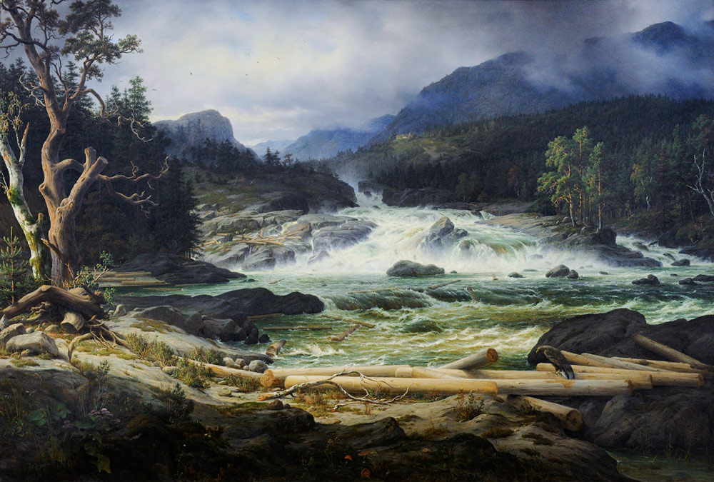 Labrofossen bei Kongsberg von Thomas Fearnley
