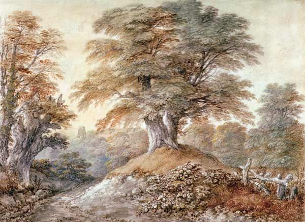 Buchen bei Foxley von Thomas Gainsborough