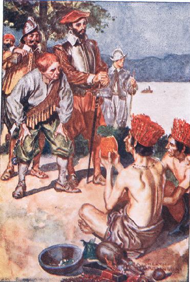 The king gave Raleigh a delicious Pineapple, from Sir Walter Raleigh published by T C & E C Jack, c.