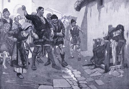 The cucking stool in Norman times , 1920s