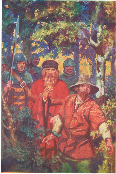 The Sheriff with his company kept close to Robins heels von Thomas Heath Robinson