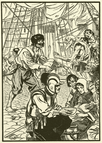 Feeding the Hungry Citizens von Thomas Heath Robinson