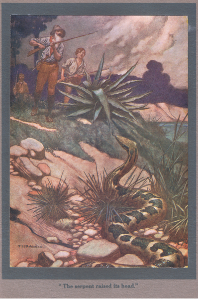 The serpent raised its head von Thomas Heath Robinson