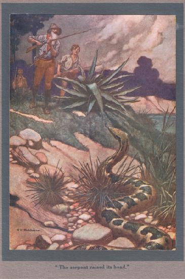 The serpent raised its head