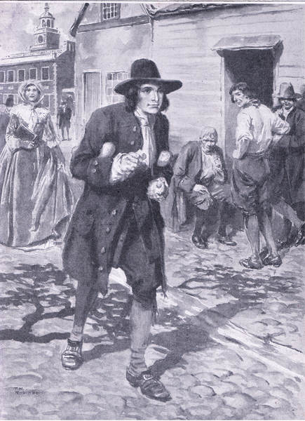 Entering the city of Brotherley love, illustration fromCassells Romance of Famous Lives, c.1940 von Thomas Heath Robinson