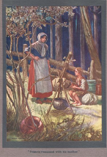 Francis remained with his mother