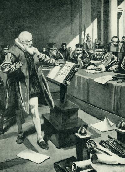 Galileo appears before the Cardinals