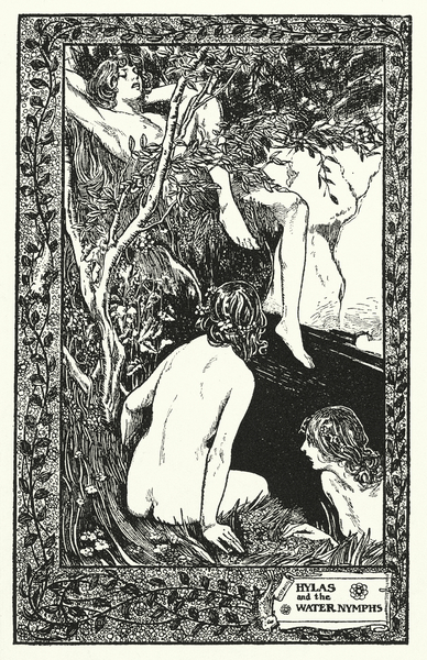 Hylas and the Water Nymphs von Thomas Heath Robinson