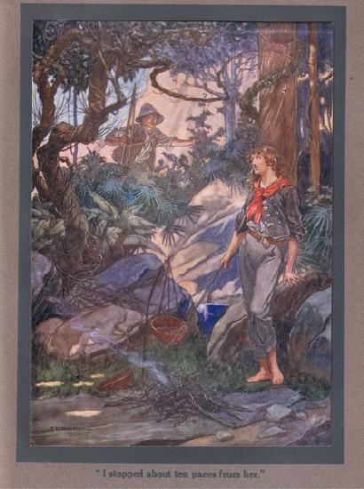 I stopped ten paces from her