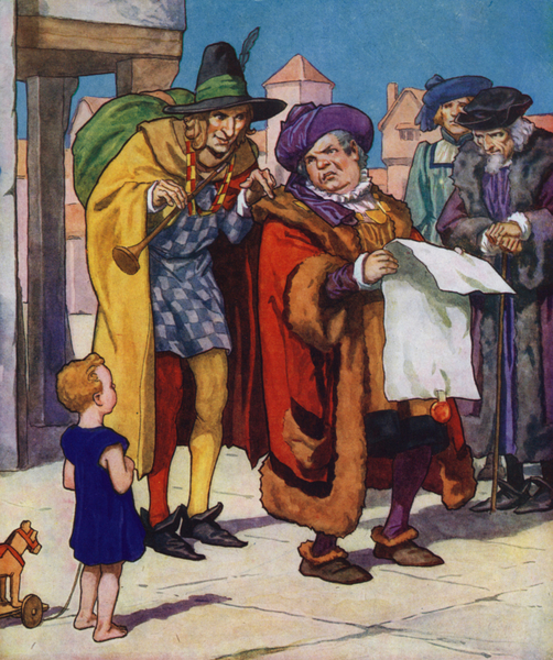 Illustration for The Pied Piper of Hamelin von Thomas Heath Robinson