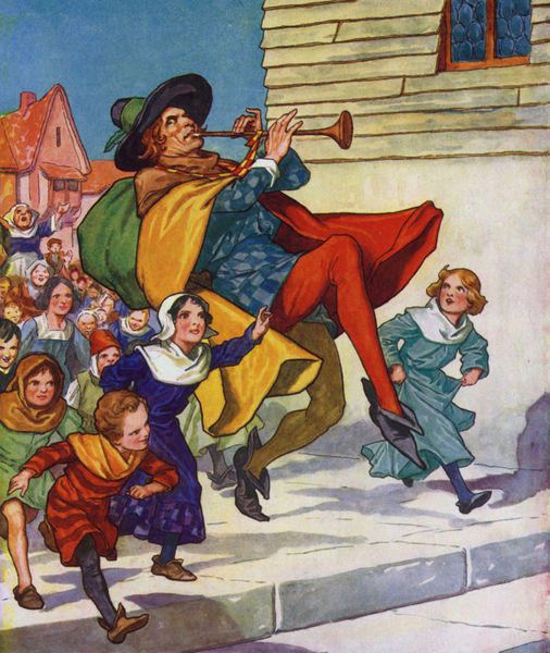 Illustration for The Pied Piper of Hamelin von Thomas Heath Robinson