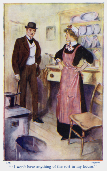 Illustration for Good Wives by Louisa M Alcott von Thomas Heath Robinson