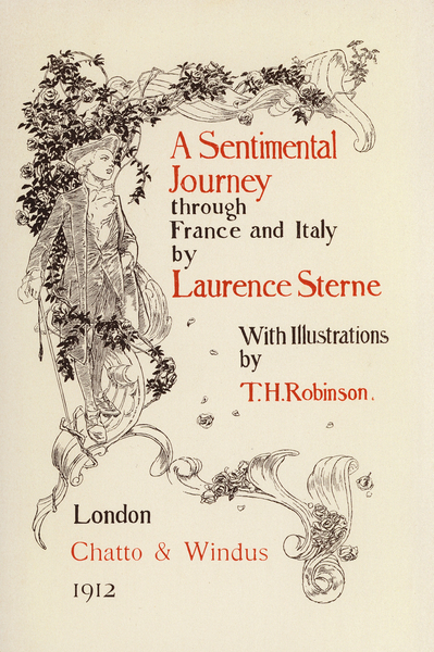 Illustration for A Sentimental Journey by Laurence Sterne von Thomas Heath Robinson