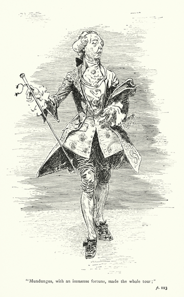 Illustration for A Sentimental Journey by Laurence Sterne von Thomas Heath Robinson