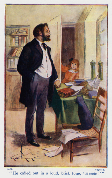 Illustration for Good Wives by Louisa M Alcott von Thomas Heath Robinson