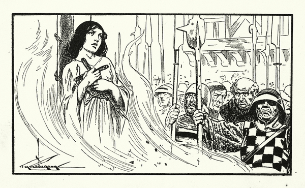 Joan of Arc being burned von Thomas Heath Robinson