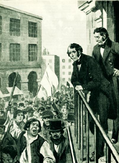 John Stuart Mill watching the revolutionaries in Paris in 1830