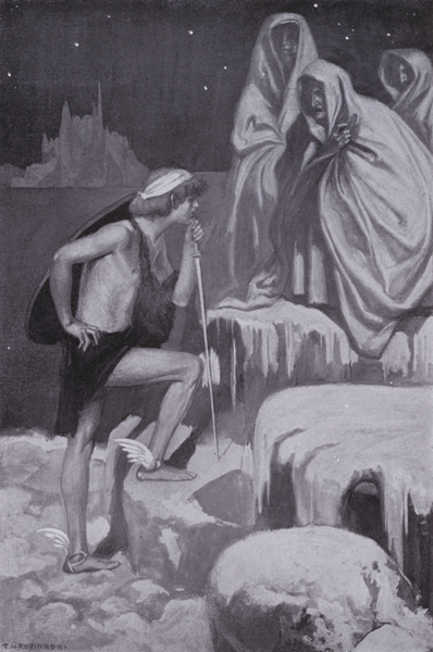 Perseus stepped close to them von Thomas Heath Robinson