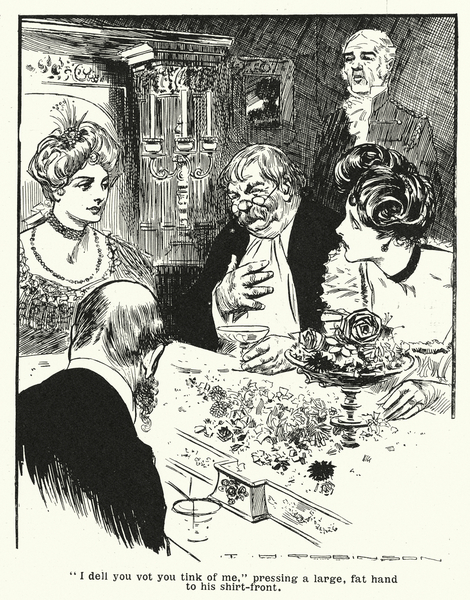 Professor explaining his invention, the Thoughtograph von Thomas Heath Robinson