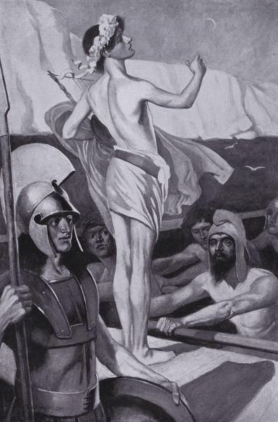 They kept time to Orpheus harp von Thomas Heath Robinson