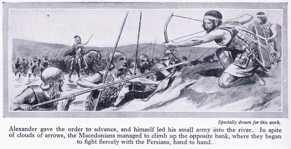 How Alexander won his empire: Darius King of Persia amassed a great army, which was defeated by the  von Thomas Heath Robinson