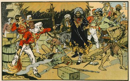 Destruction of the magazine at Delhi