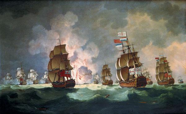 Nächtliche Seeschlacht bei St. Vincent (am 16.Januar 1780)