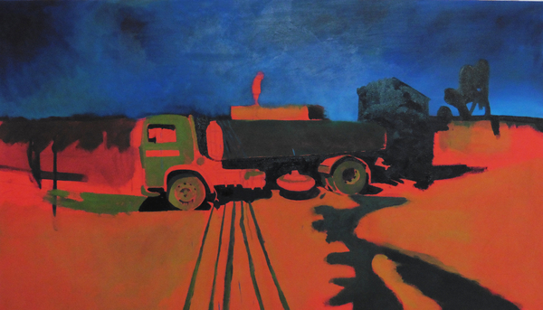 Bolivian Tanker underpainting von Thomas MacGregor