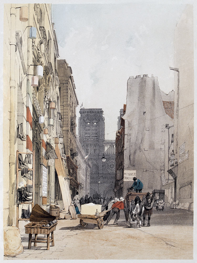 Paris, rue Neuve Notre-Dame von Thomas Shotter Boys