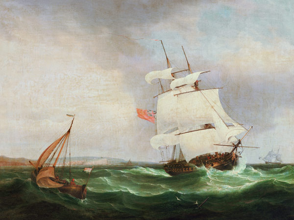 Stormy weather von Thomas Whitcombe