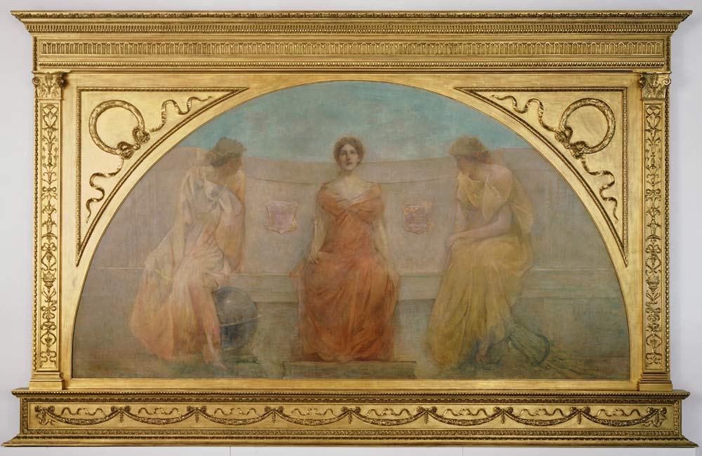 Commerce and Agriculture Bringing Wealth to Detroit von Thomas Wilmer Dewing