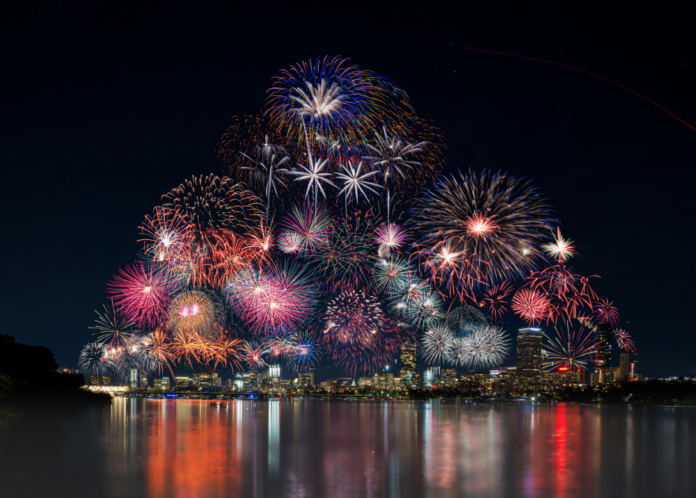 Boston fireworks von Ti Wang