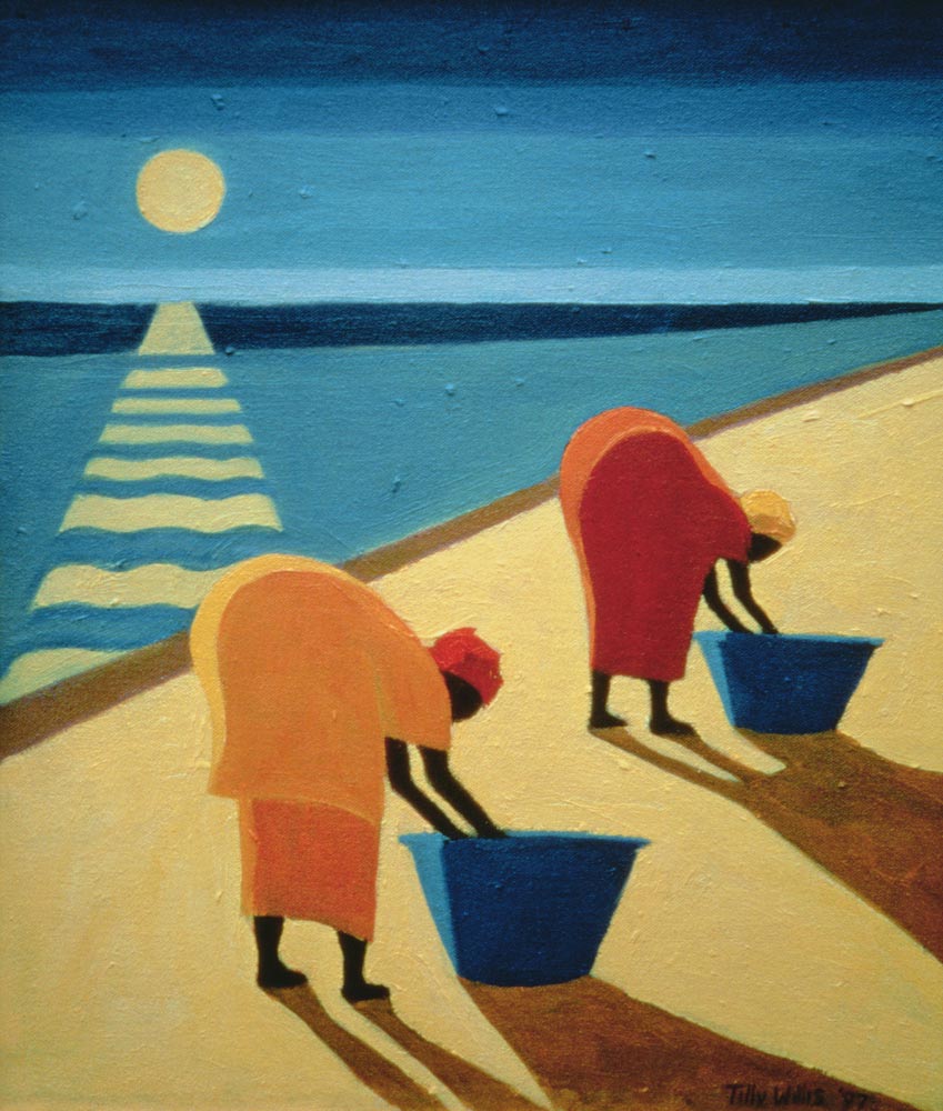 Beach Bums, 1997 (oil on canvas)  von Tilly  Willis