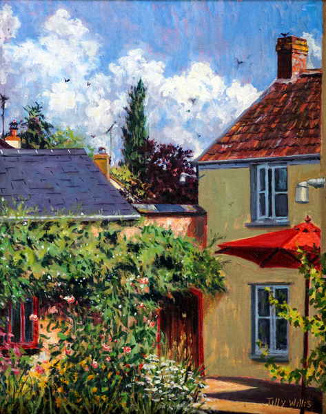 Red Parasol von Tilly  Willis