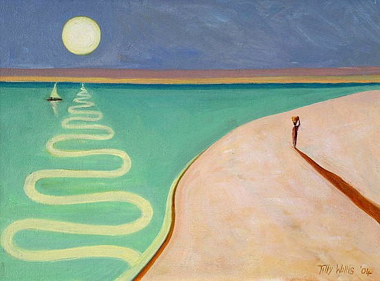 Serpentine Sunset, 2004 (oil on canvas)  von Tilly  Willis