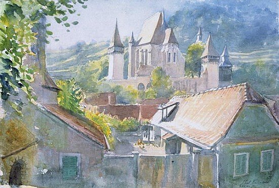 Biertan, Transylvania, 2000 (w/c on paper)  von Tim  Scott Bolton