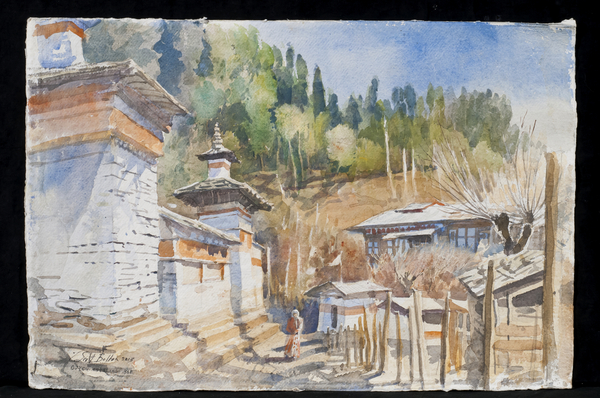 Ogyen Chholing Prayer Wall, Bhutan von Tim  Scott Bolton