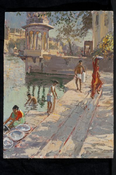 Udaipur Temple Bathing von Tim  Scott Bolton