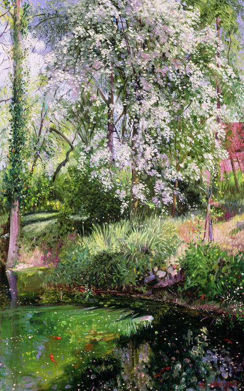 May Petals on the Moat Edge von Timothy  Easton