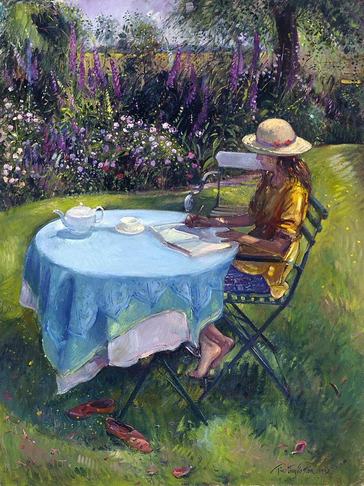 The MidMorning Essay, 1992 (oil on canvas)  von Timothy  Easton