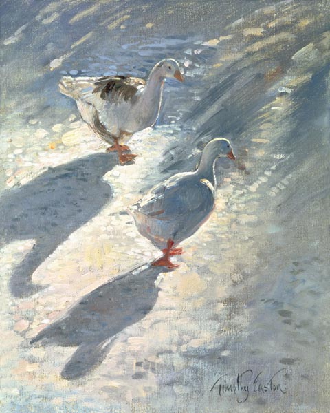 Against the Slope (oil on canvas)  von Timothy  Easton