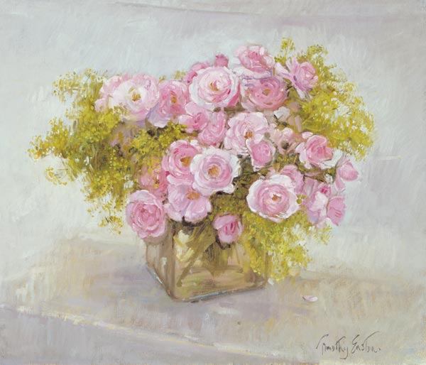 Alchemilla und Rosen,  von Timothy  Easton