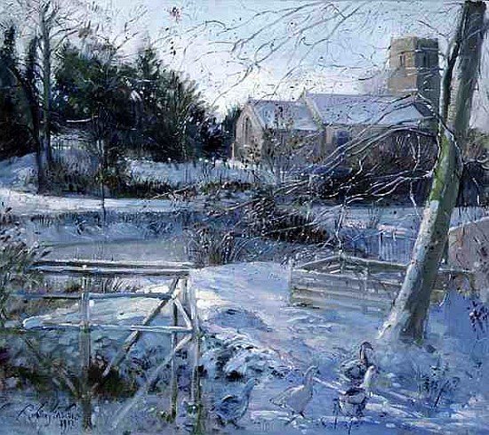 Church Parade, 1997 (oil on canvas)  von Timothy  Easton