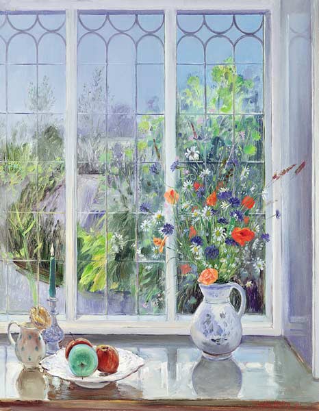Moonlit Flowers, 1991  von Timothy  Easton