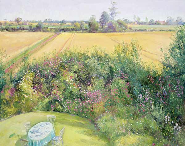Roses and Cornfield  von Timothy  Easton