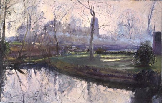 Smoke Drift in Winter  von Timothy  Easton