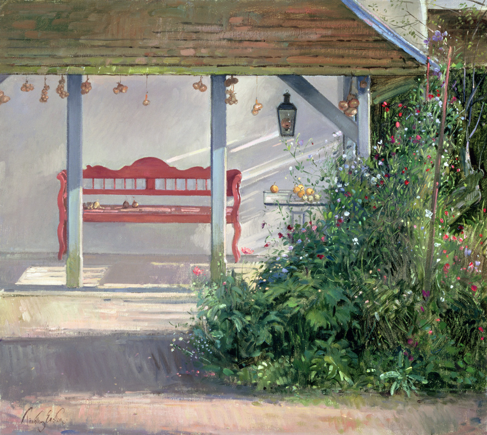 Sweet Peas and Autumn Harvest  von Timothy  Easton