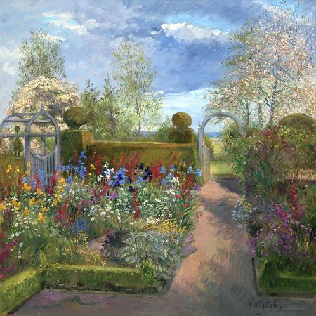 Enclosed Irises (oil on canvas) 