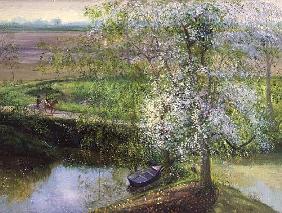 Flowering Apple Tree and Willow, 1991 